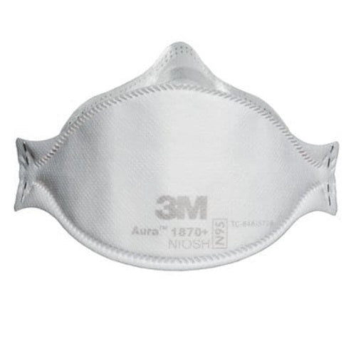 10-Pack Of 3M Aura NIOSH N95 Respirator Masks - White 1870+ (Exp. 2026)
