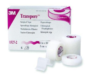 3M Transpore 1527-0 Medical Tape 1/2" x 10yds 24/BX
