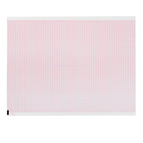 Diagnostic Recording Paper Thermal Paper 8-1/2 X 11 Inch Z-Fold Red Grid Pads