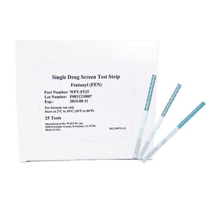 Fentanyl Drug Test Strip for solid, liquid or powder sample format