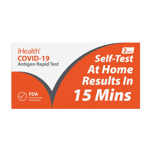 iHealth COVID-19 Antigen Rapid Test 2 per pack 1 pack FDA EUA Authorized OTC at-Home Self Test