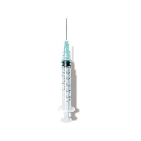Syringe with Hypodermic Needle Nipro® 3 mL 21 Gauge 1-1/2 Inch Detachable Needle Without Safety