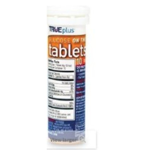 TRUEplus™ Glucose Supplement 10 per Bottle Chewable Tablet Orange Flavor, 10/BT