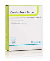 DermaRite ComfortFoam™ 43220 Border Silicone Foam Dressing Each