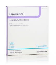 DermaRite DermaCol™ 00303E Collagen Dressings, 4 x 4 Inch, Each