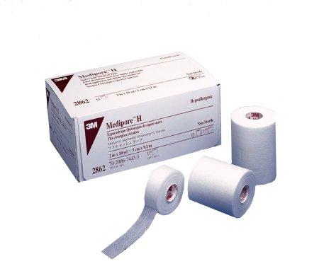 Medical Tape 3M™ Medipore™ Water Resistant Cloth 2 Inch X 10 Yard White Non-Sterile Each Tattoo Supplies>Tape;Medical Supplies>Wound Care AMD-Ritmed 