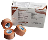 Medical Tape 3M™ Micropore™ Skin Paper 1/2 Inch X 10 Yard Tan N/S 3M Medical 1533-0 Medical Supplies>Surgical Products;Medical Supplies>Syringes & Needles;Medical Supplies>Wound Care 3M 1 Inch x 10 Yards Tan Each 1533-1