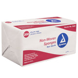 Non-Woven Sponge 4-Ply 200 per sleeve Dynarex Non-Woven Sponge Dynarex 4x4 