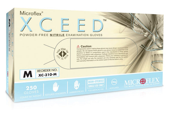 Microflex XCEED™ Exam Glove, 250/BX – Beyond Surgical