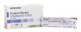 Surgical Blade McKesson Brand Stainless Steel/ Carbon Steel Sterile Disposable Individually Wrapped