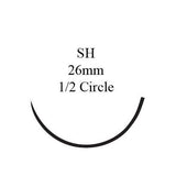 Suture with Needle Coated Vicryl™ Absorbable Undyed Braided Polyglactin 910 Size 4-0 27 Inch Suture 1-Needle 26 mm 1/2 Circle Taper Point Needle Ethicon J415H 36/BX Sutures Ethicon 