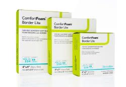 DermaRite ComfortFoam™ 47220 Border Lite Thin Silicone Foam Dressing 10/BX
