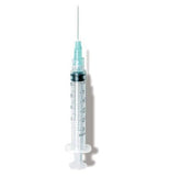 Syringe with Hypodermic Needle 3 CC Syringe with detachable Needle, non safety, Nipro Medical100/Box Needle and Syringe Combo Nipro 