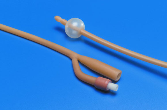 Foley Catheter Kenguard™ 2-Way Standard Tip 5 cc Balloon 18 Fr. Silicone Oil Coated Latex