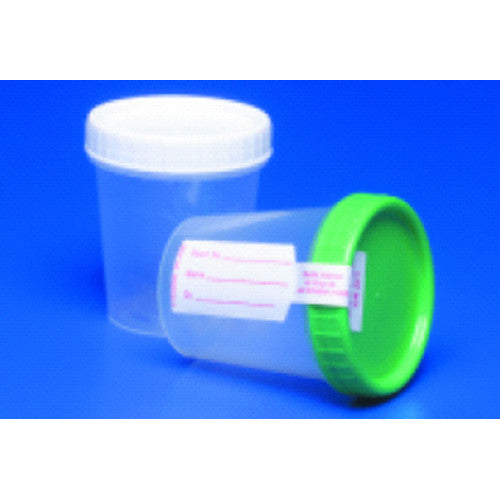 8889207067 > Specimen Container Polypropylene Screw Cap 120 mL (4 oz ...