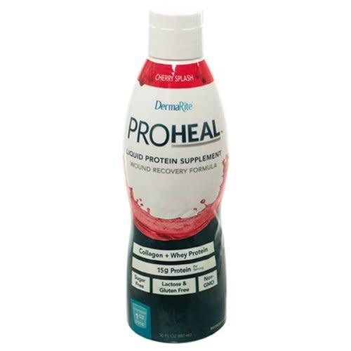 Dermarite PRO1000  Oral Protein Supplement ProHeal™ Cherry Splash Flavor Ready to Use 30 oz. Container Bottle, 1/EA